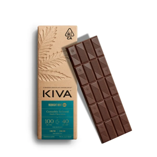 CBN Sleep Midnight Mint Dark Chocolate Bar 5:2 THC:CBN - Image 2